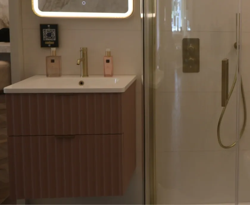 Illuminated Niches & Warm Metallic Details